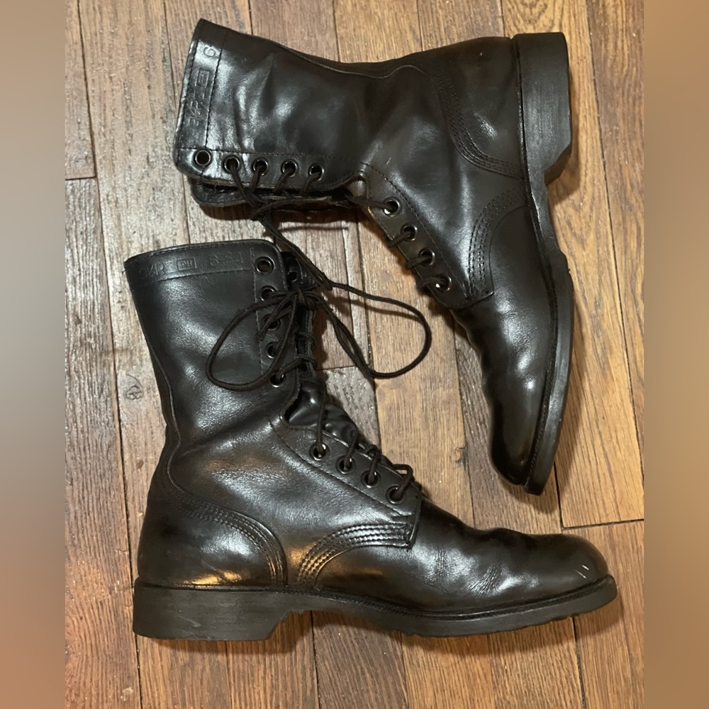 Genuine US Military Vietnam Era All Leather Combat Boots